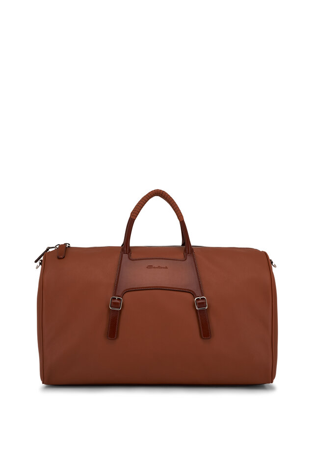 Trask Jackson Dark Brown Leather Duffle Mitchell Stores