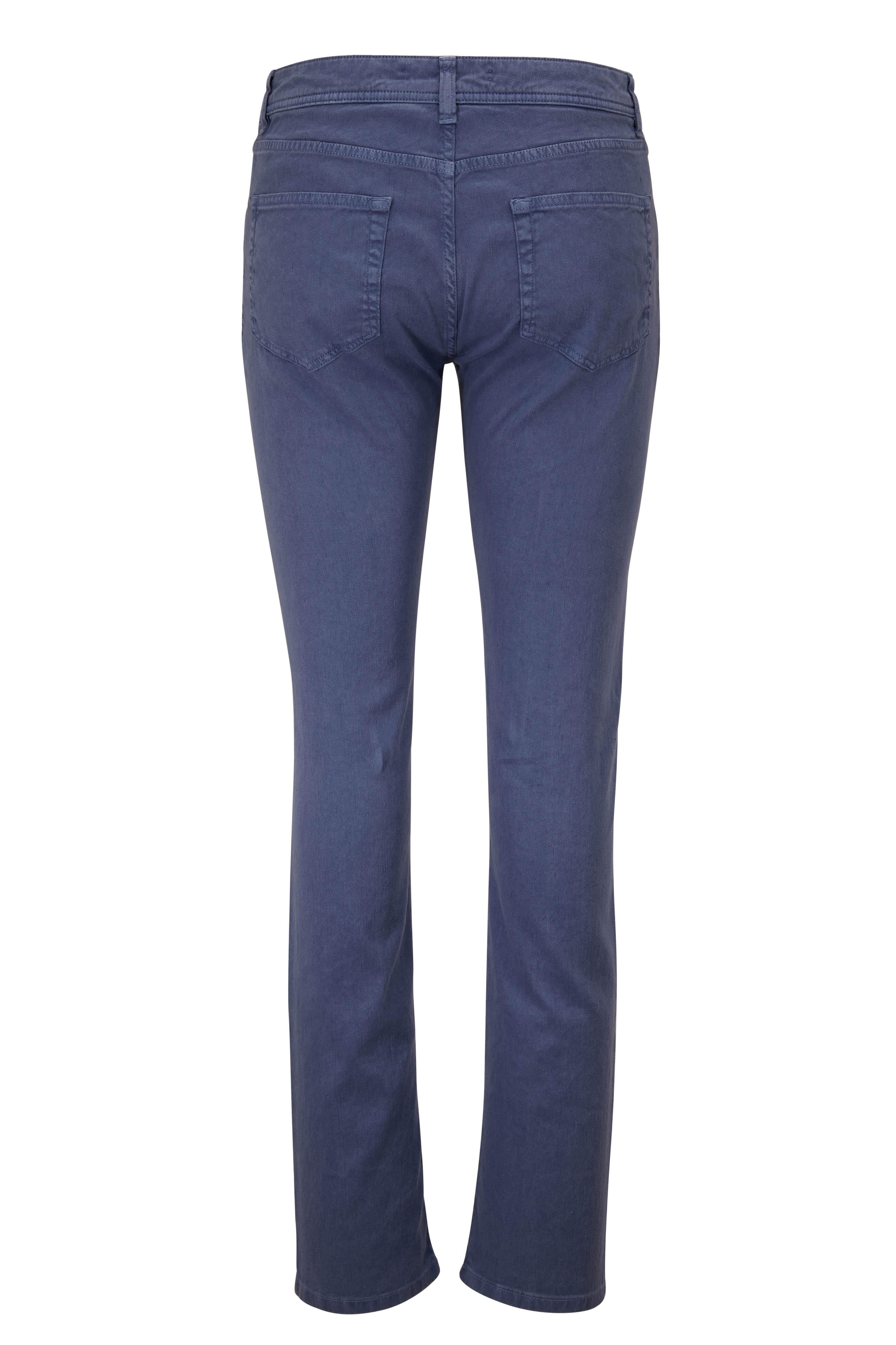 Loro Piana - Blue Linen & Cotton Five Pocket Pant
