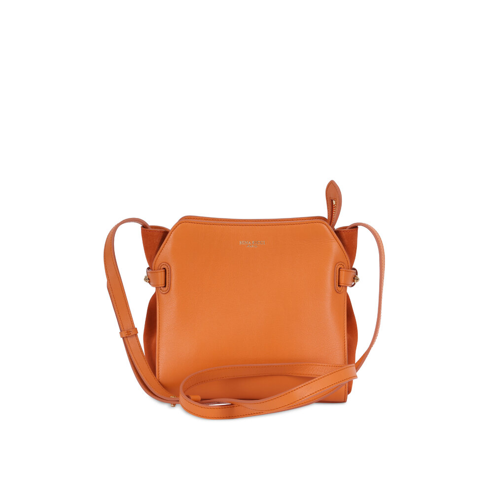 Nina Ricci - Marché Orange Leather & Suede Mini Shoulder Bag