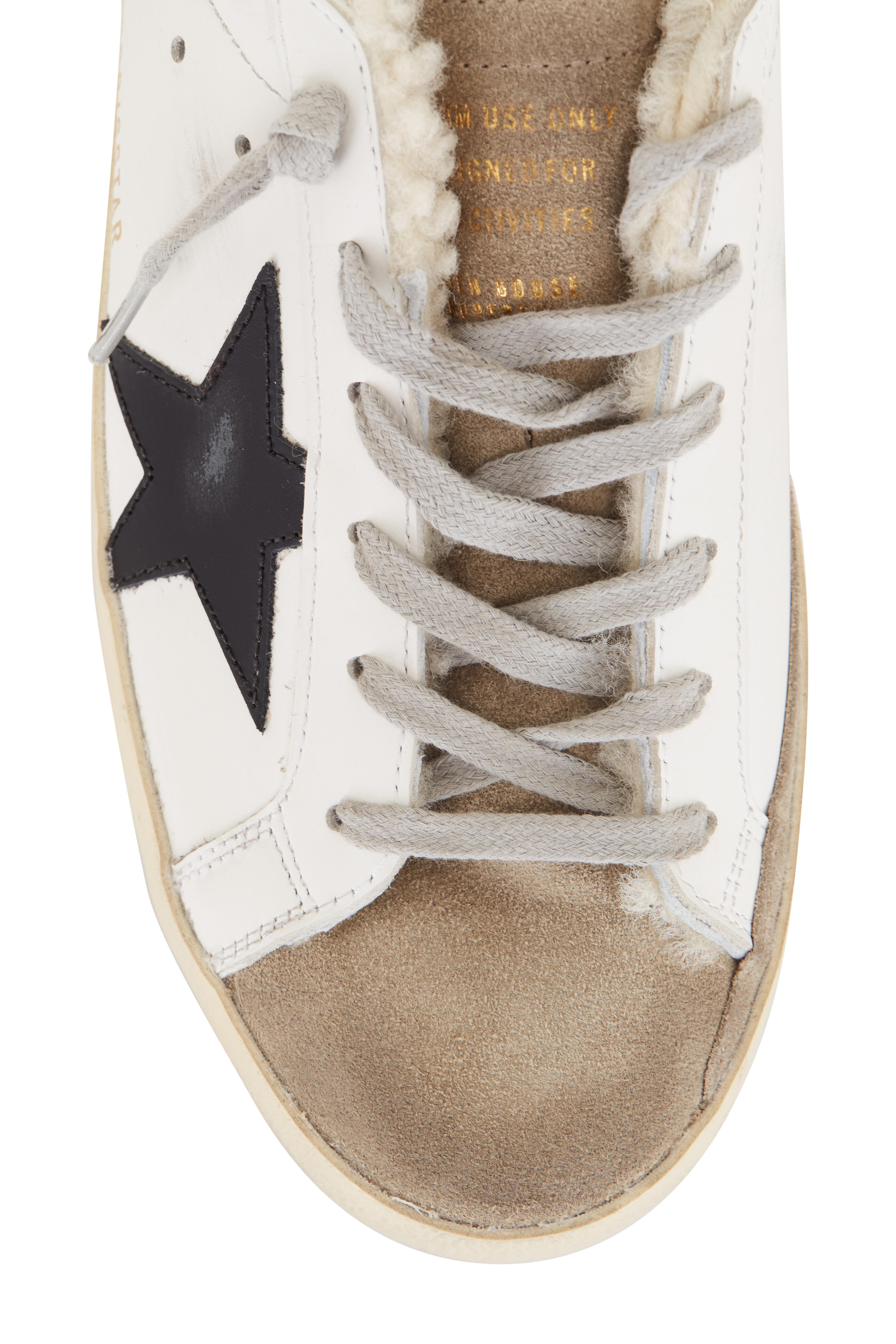 シューズ・サンダルその他 Golden Goose White/Ochre Super-Star sneaker Golden Goose - Super-Star Mustard Suede & White Star Sneaker