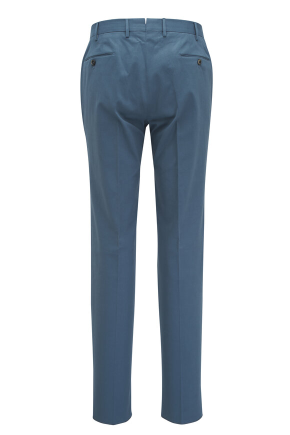 PT Torino - Light Blue Cotton & Cashmere Twill Pant 