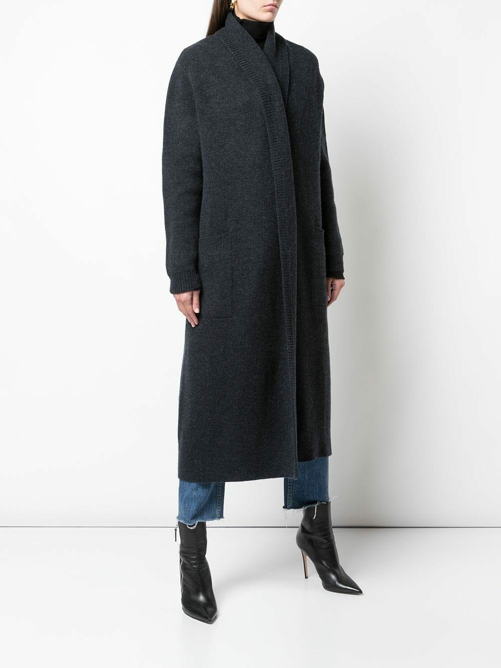 Le Kasha - Italy Midnight Cashmere Long Open Cardigan