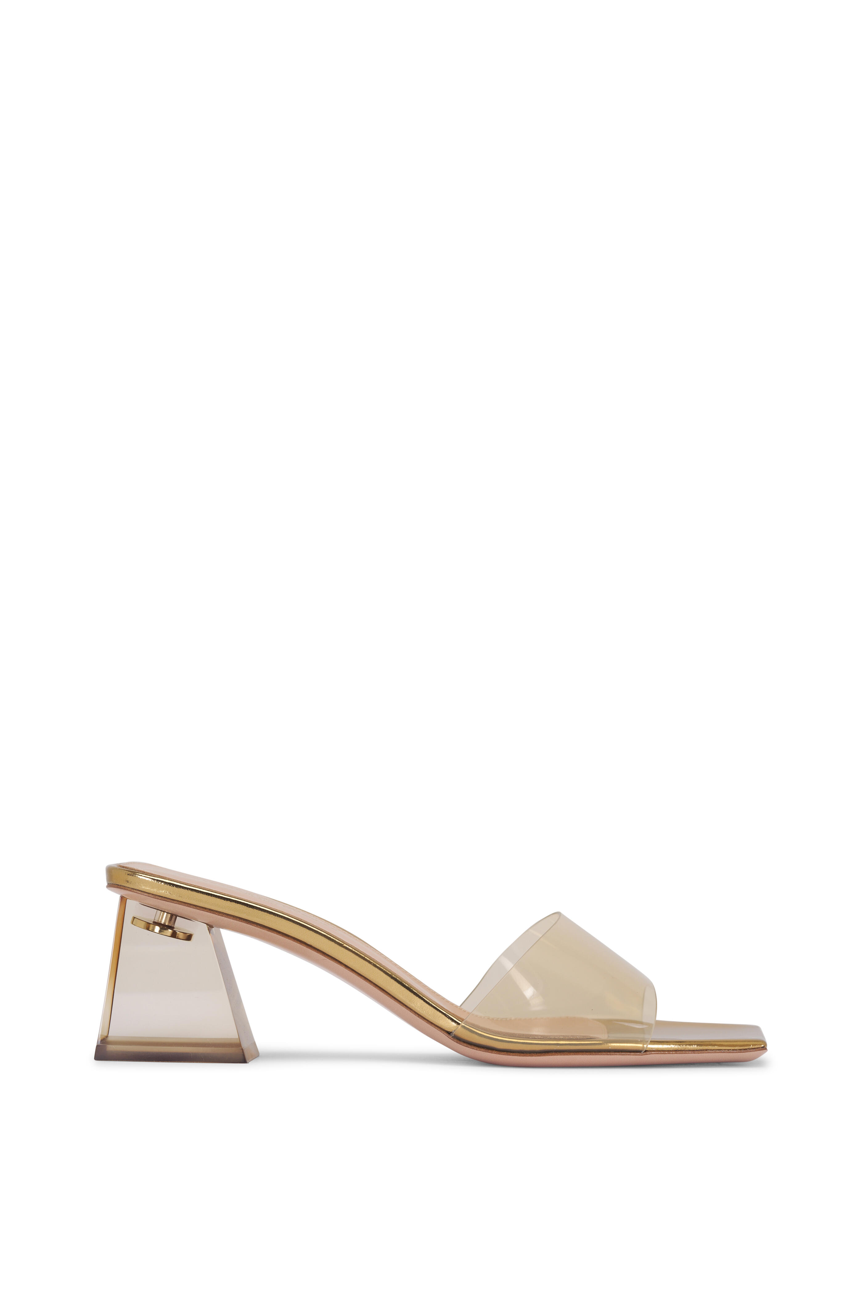 Gianvito Rossi - Mekong PVC Block Heel Sandal, 55mm