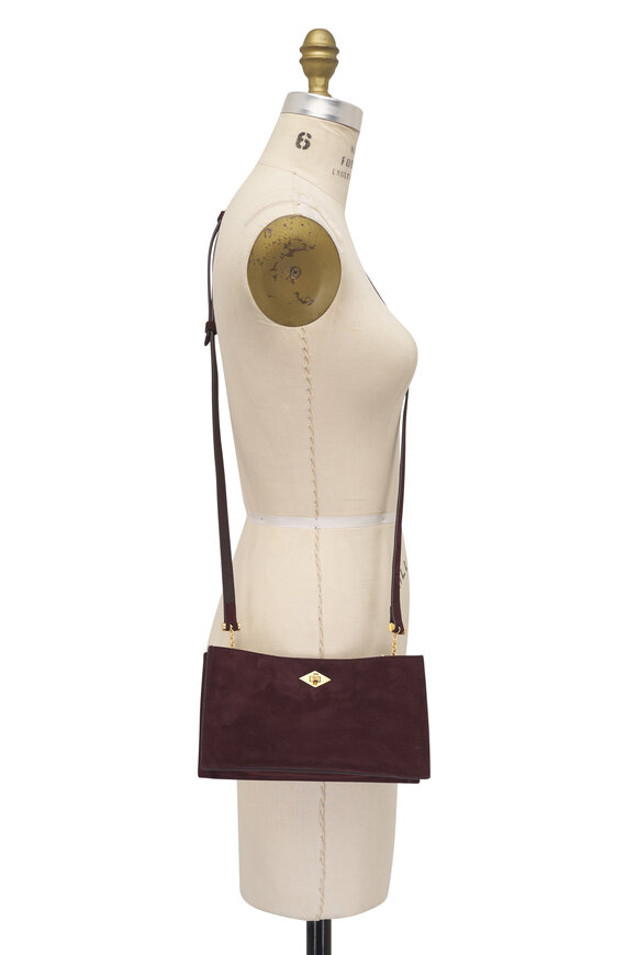 Métier Ease 20 Burgundy Buttery Suede Clutch - view 7