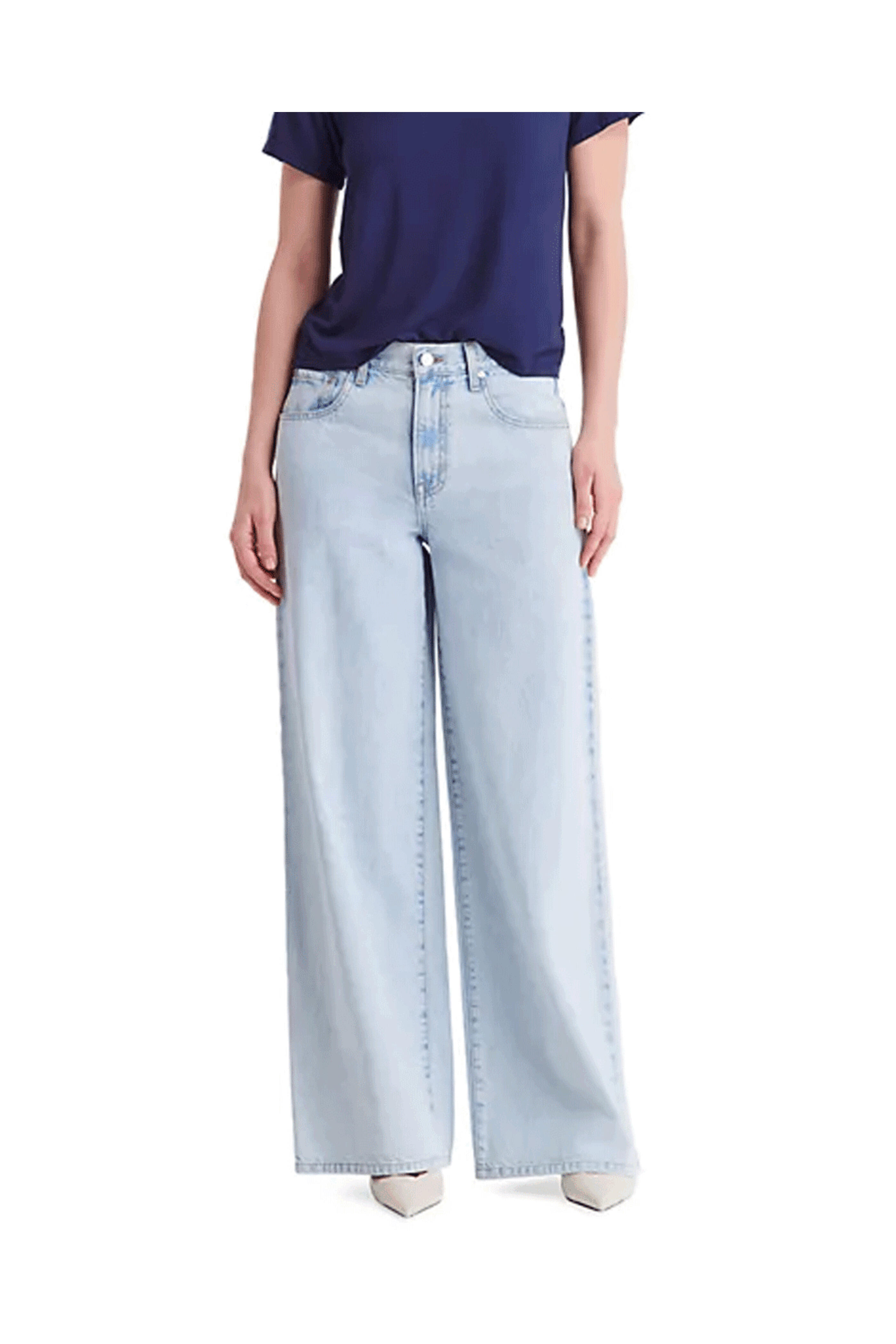 TWP - Light Wash Tiny Dancer Wide-Leg Jean