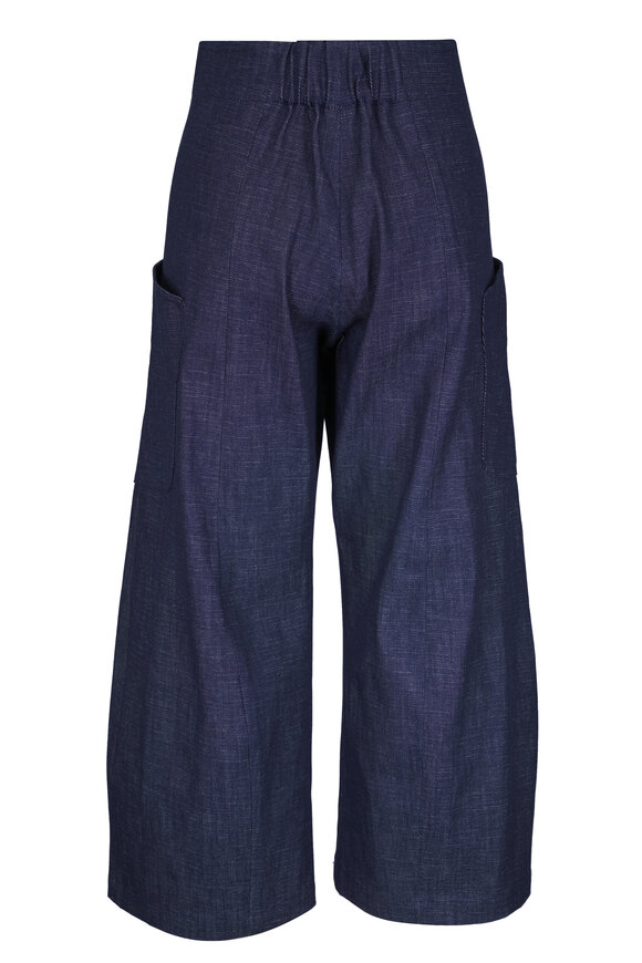 Zero + Maria Cornejo - Curved Eda Indigo Culotte