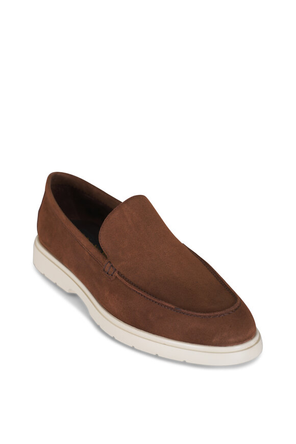 To Boot New York Hathaway Marrone Brown Suede Slip-On Sneaker