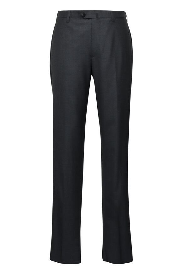 Cesare Attolini Gray Wool Dress Pant - view 1