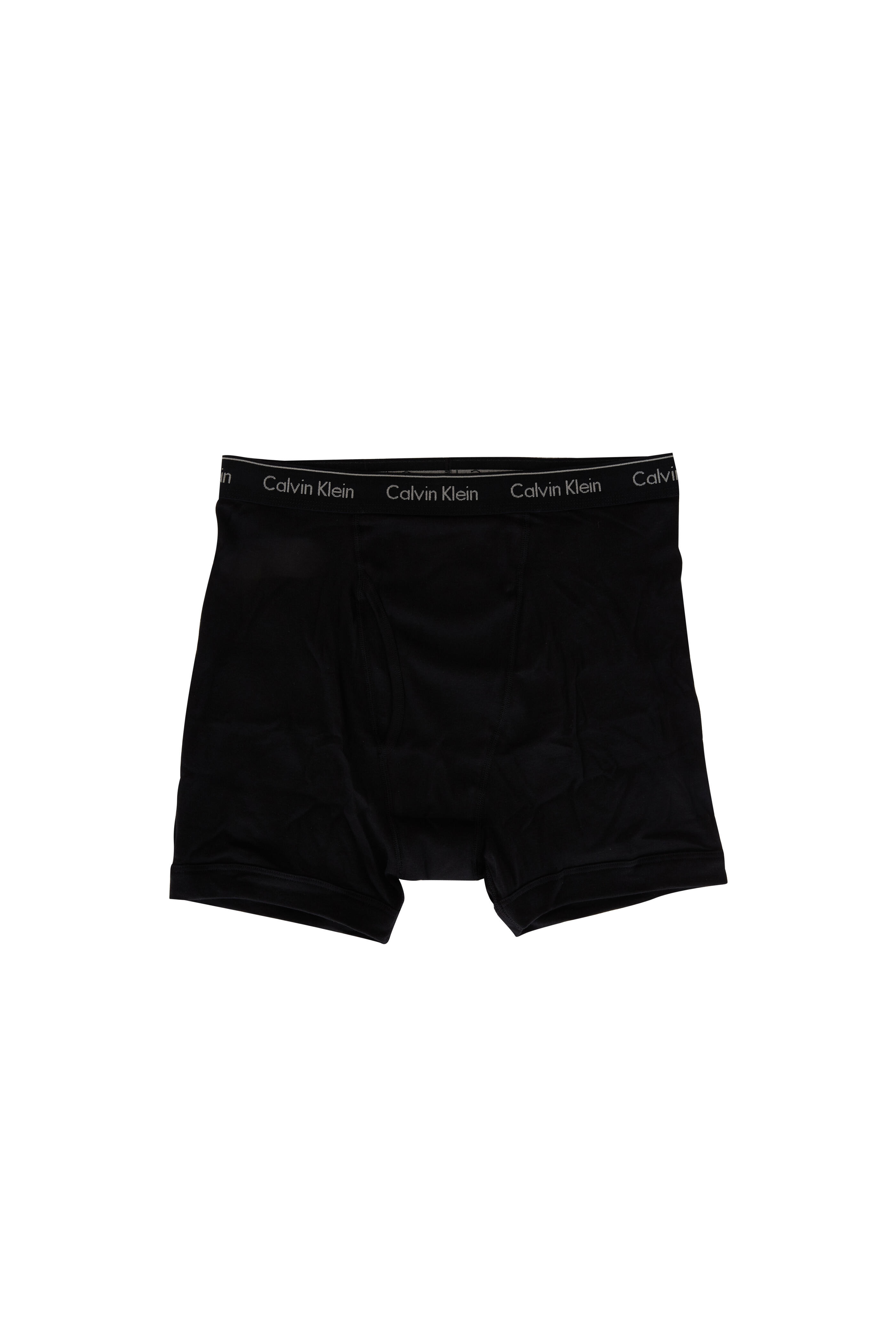 Black Pack of three logo-waistband boxer briefs, Calvin Klein Underwear
