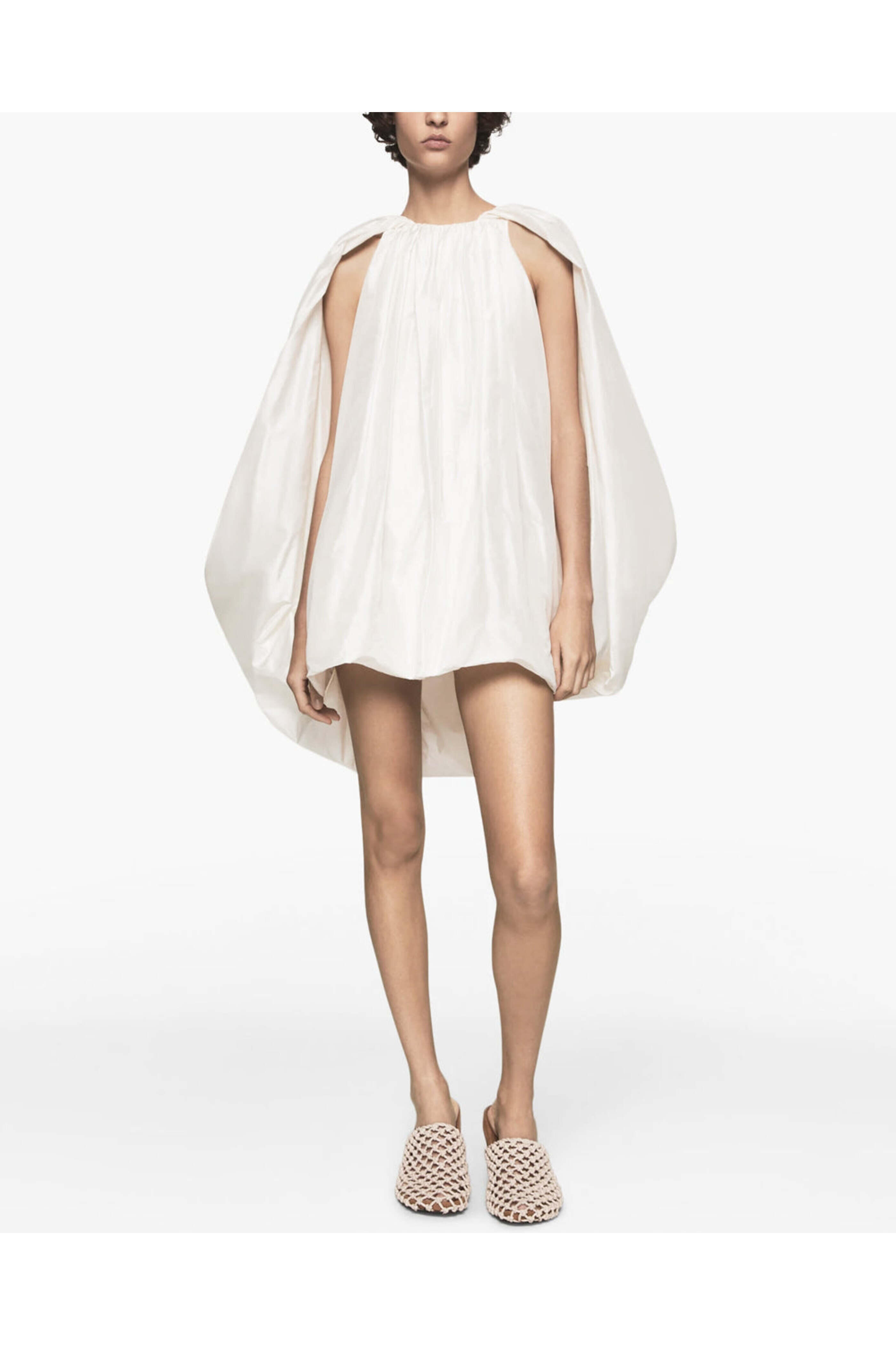 Stella McCartney - White Bubble Mini Dress | Mitchell Stores