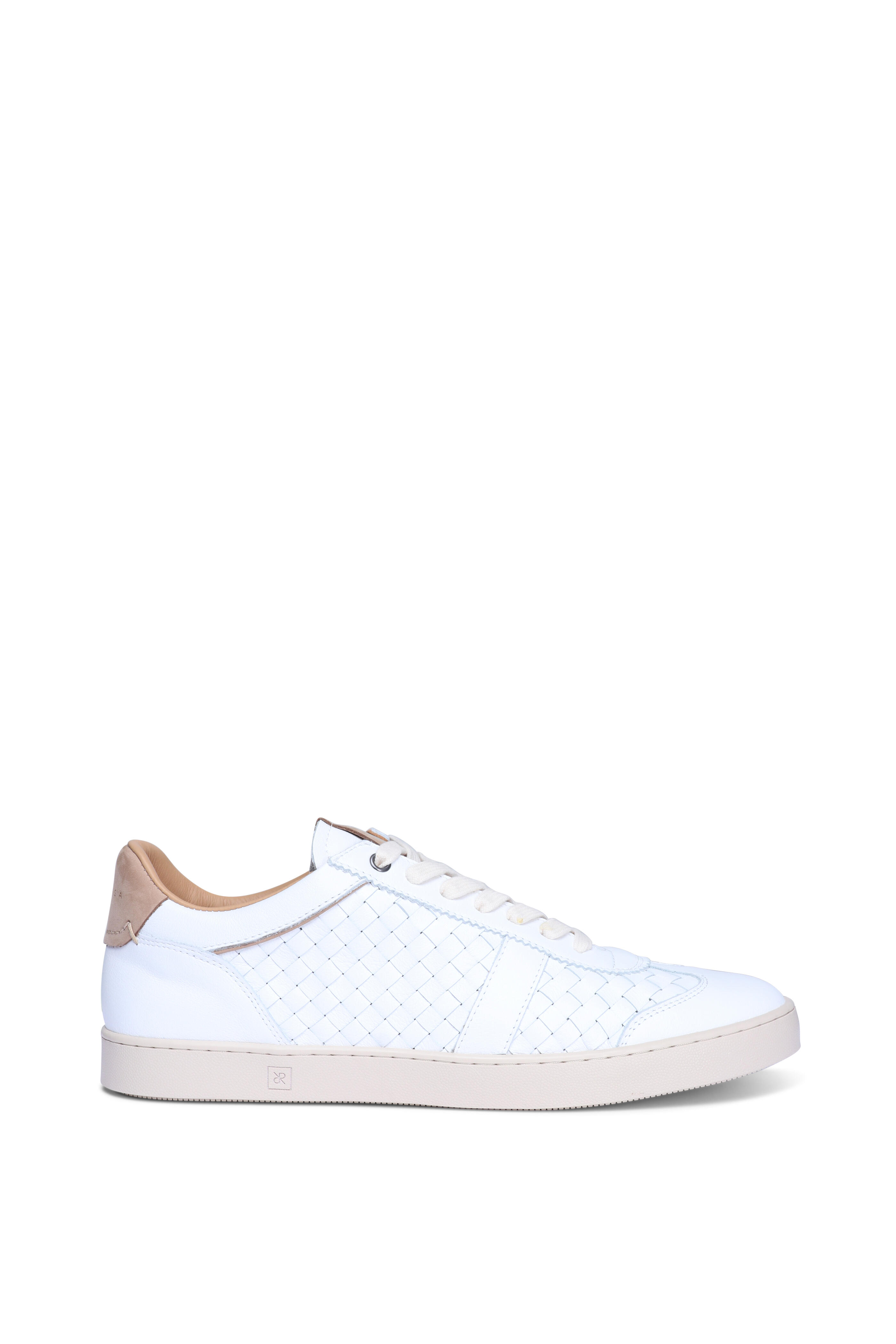Rubirosa - Judy Off White Woven Leather Sneaker