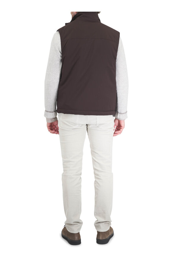 Barmas Off-White Stretch Cotton & Cashmere Corduroy Pant - view 4