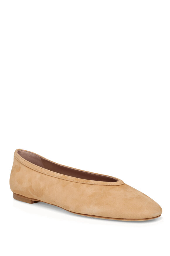 Casa Isota Dafne Beige Suede Flat