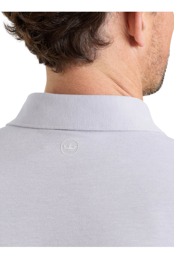 Peter Millar Albatross Gale Gray Piqué Polo - view 4