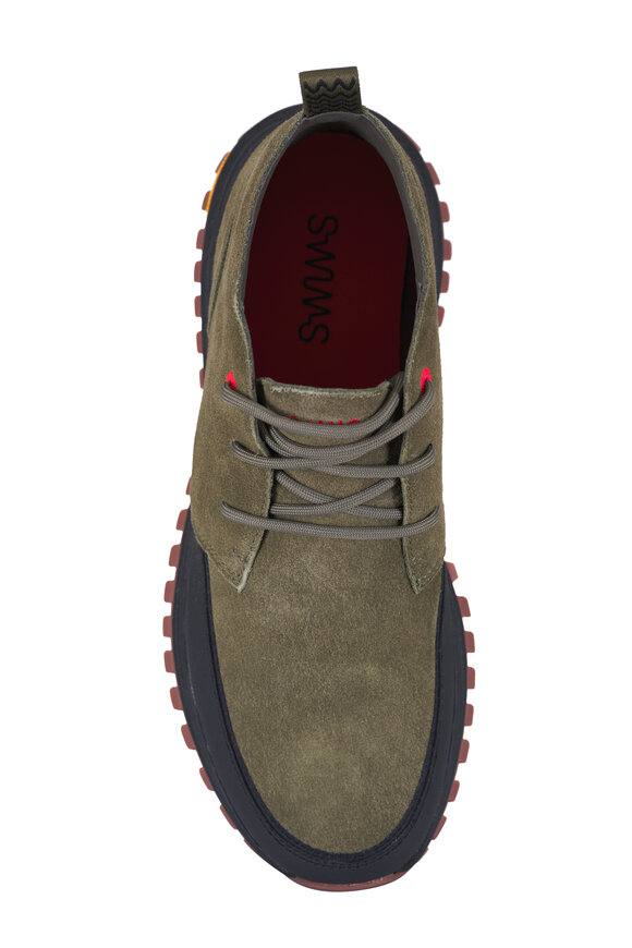 Swims - Helmut Vibram Hickory Green Suede Chukka Boot