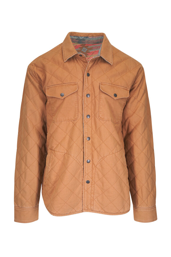 Faherty Brand Doug Good Feather Tan Reversible Bondi Jacket