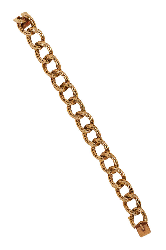 Estate Jewelry - Textured Gold Bracelet