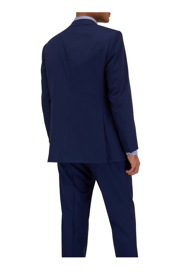 Brioni - Fancy Solid Blue Suit 