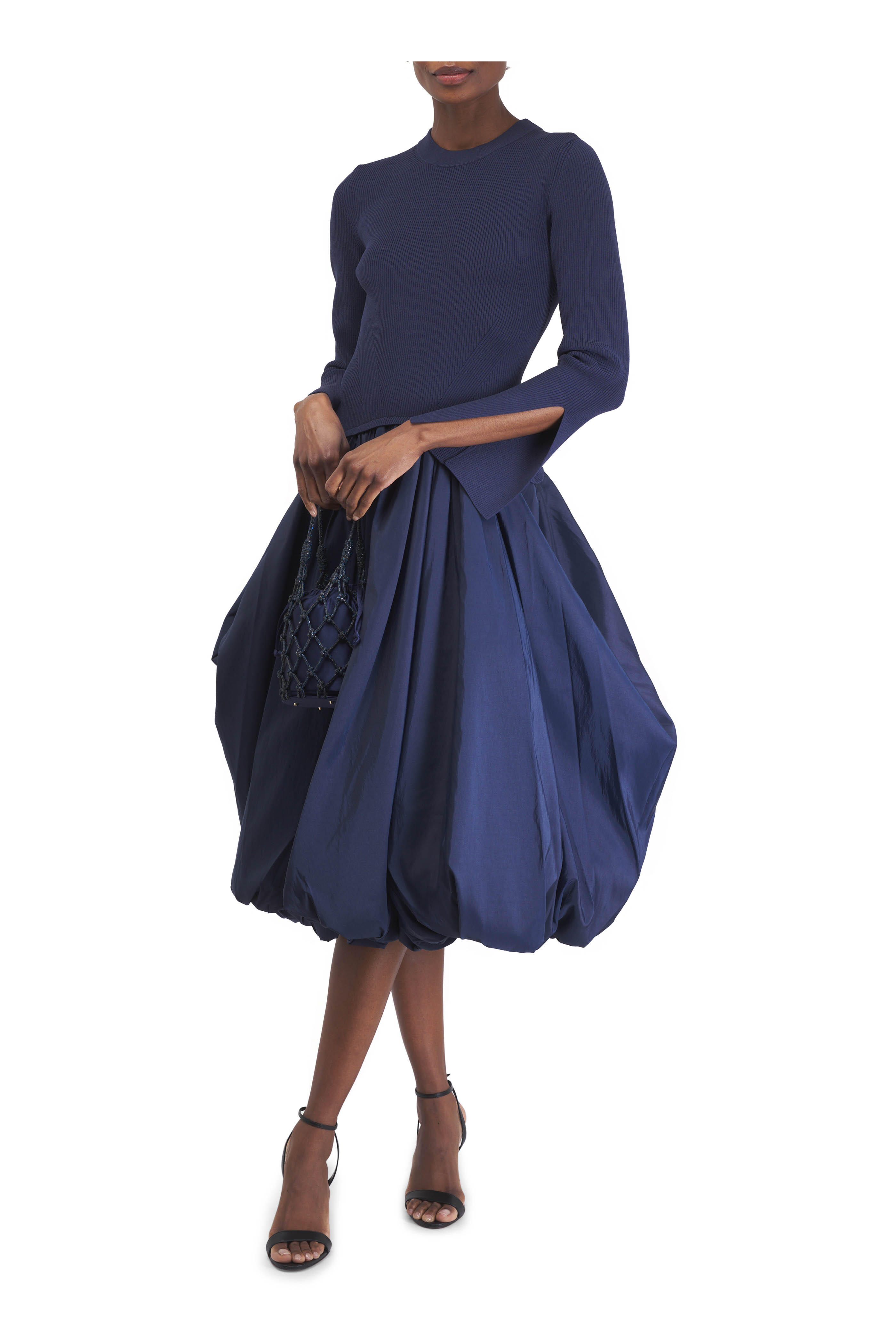 Judith Leiber Couture - Navy Crystal Net Pouch