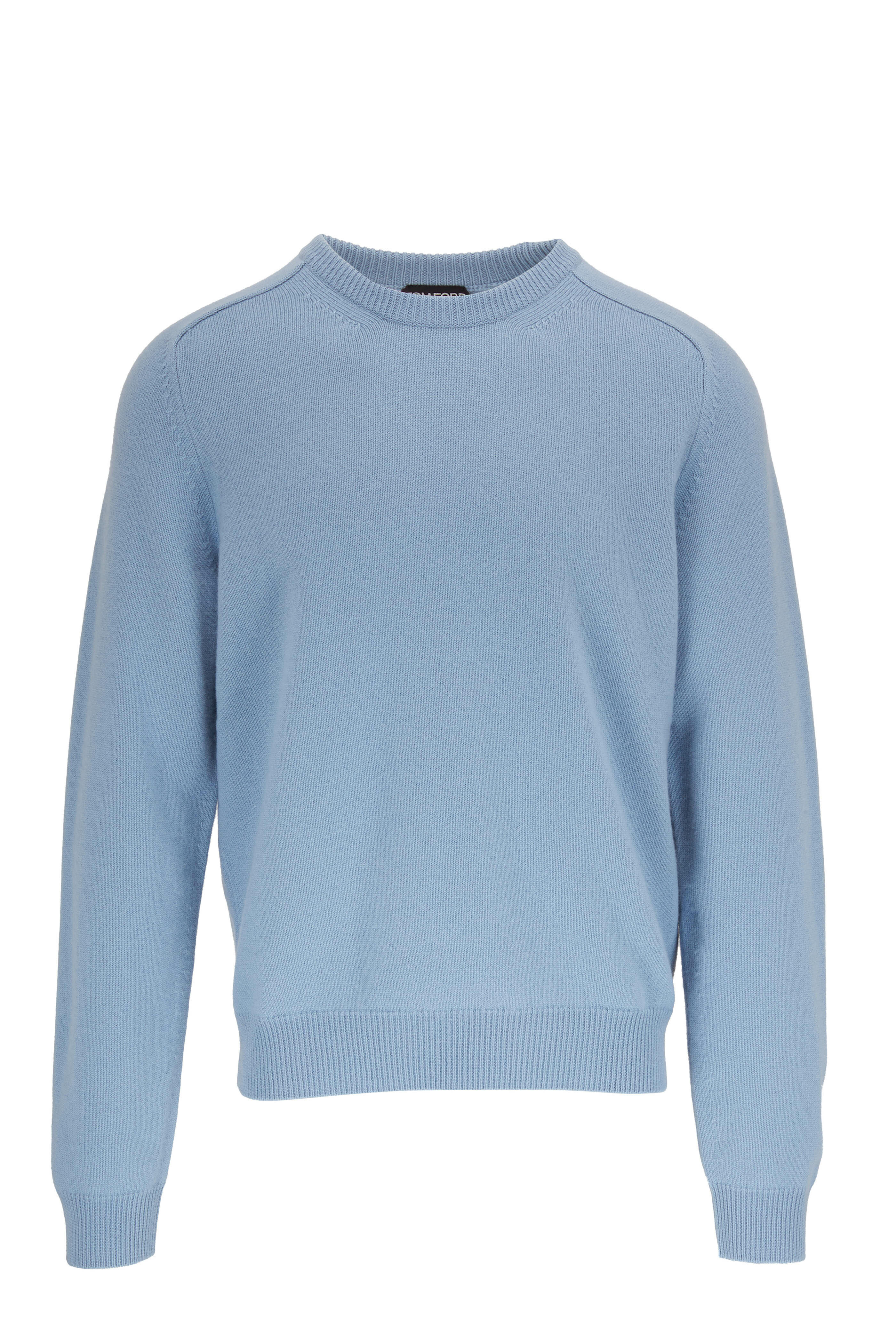 Tom Ford - Light Blue Cashmere Crewneck Sweater | Mitchell Stores