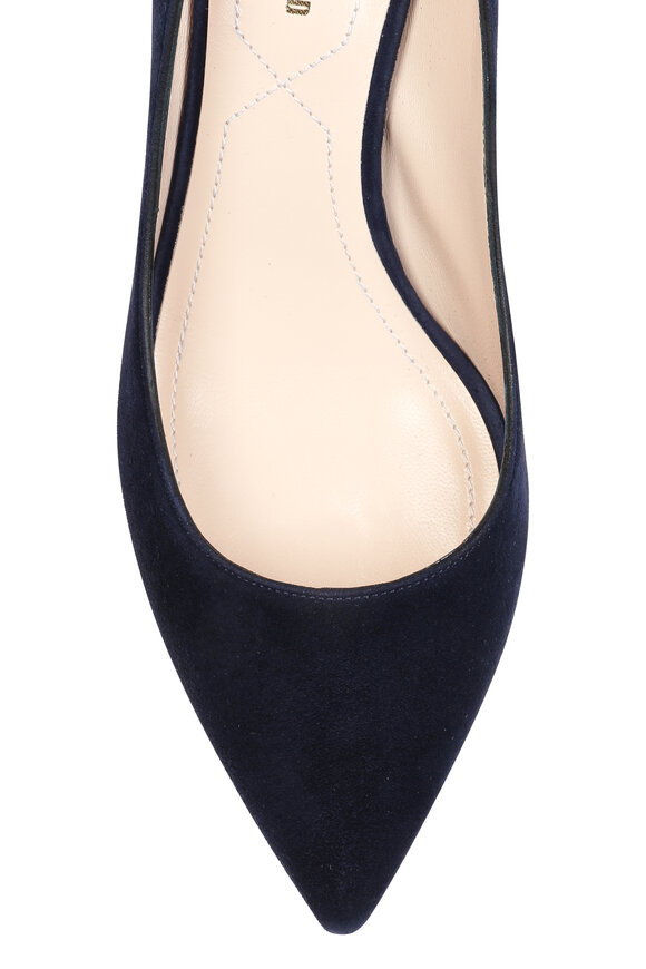 Nicholas Kirkwood Prism Dark Navy Suede Pump, 55mm - view 3