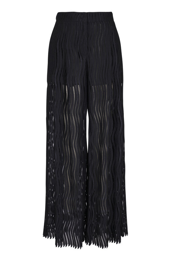 Akris Cassie Black Tech Wave Pant