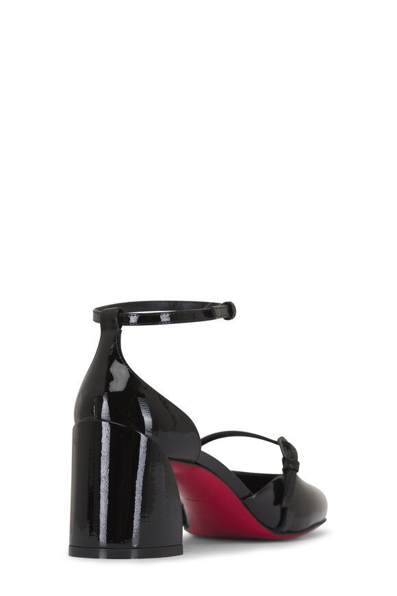 Christian Louboutin O Jane Black Patent Leather Pump, 55mm - view 4
