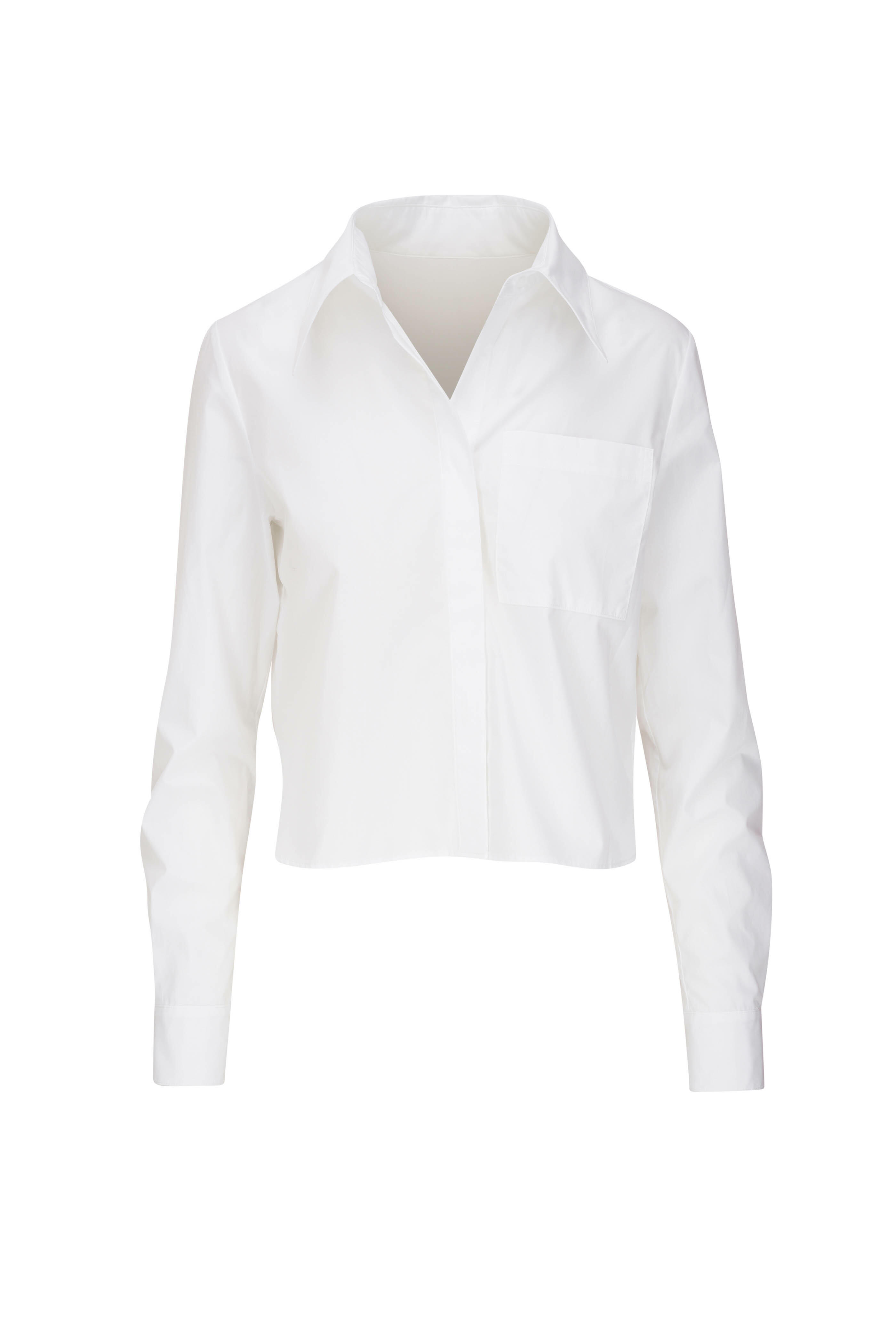 TWP - Boy White Crop Button Down Shirt | Mitchell Stores