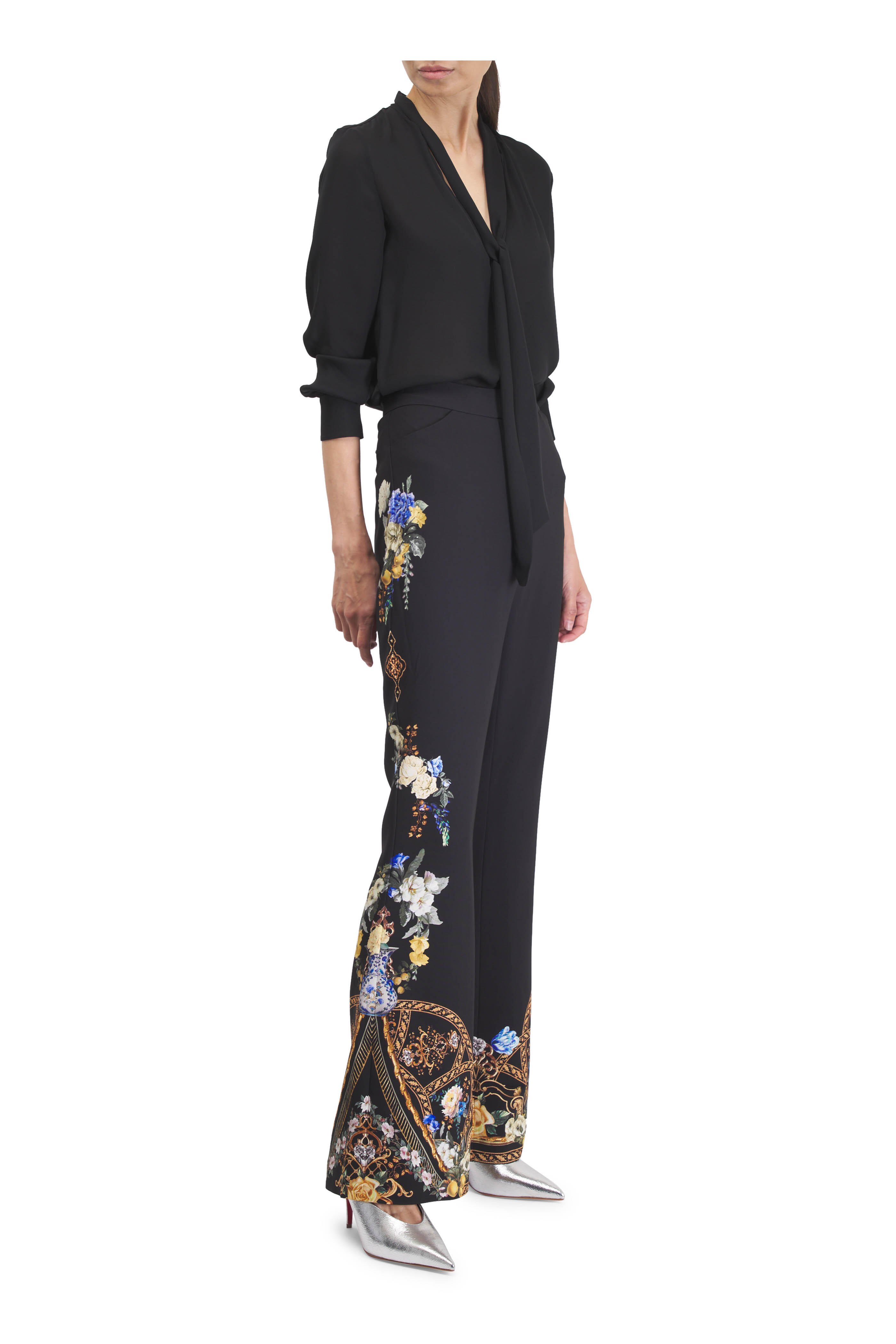 Christian Louboutin - Miss Z Silver Leather Mule, 80mm