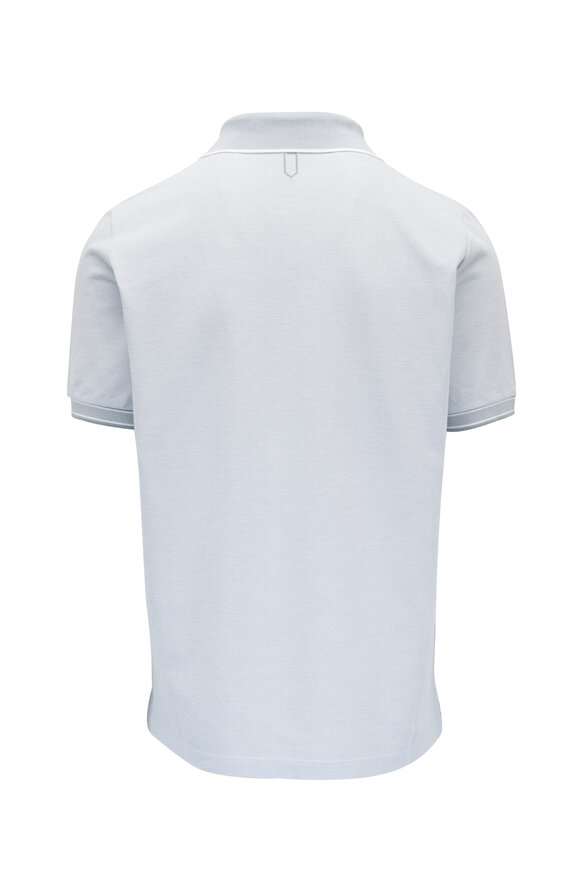 Canali - Light Blue Cotton Pique Polo