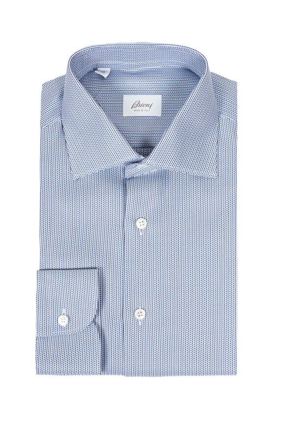 Tom Ford - Blue Gingham Cotton Dress Shirt | Mitchell Stores