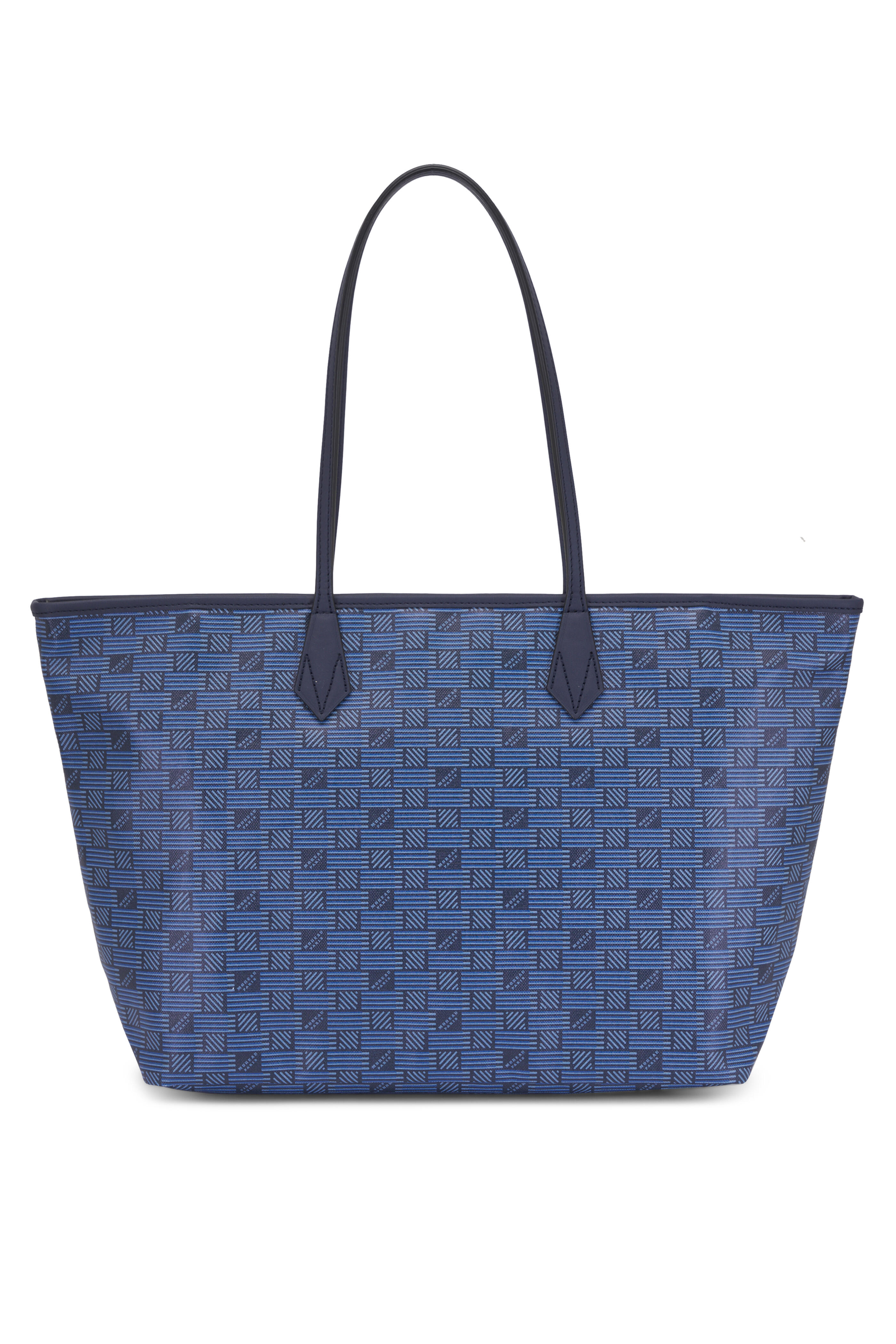 Moreau Paris - Medium Saint Tropez Navy Blue Monogram Tote