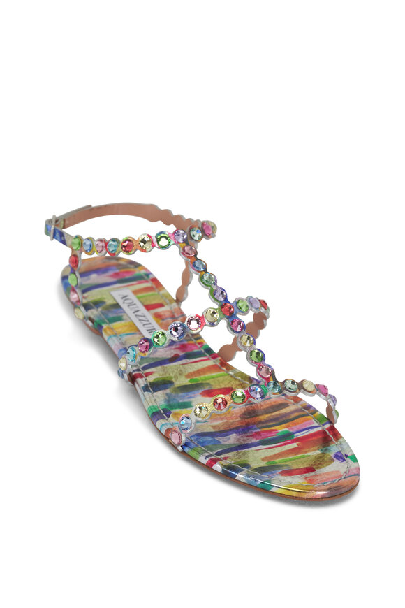 Aquazzura Multicolor Flat Sandal