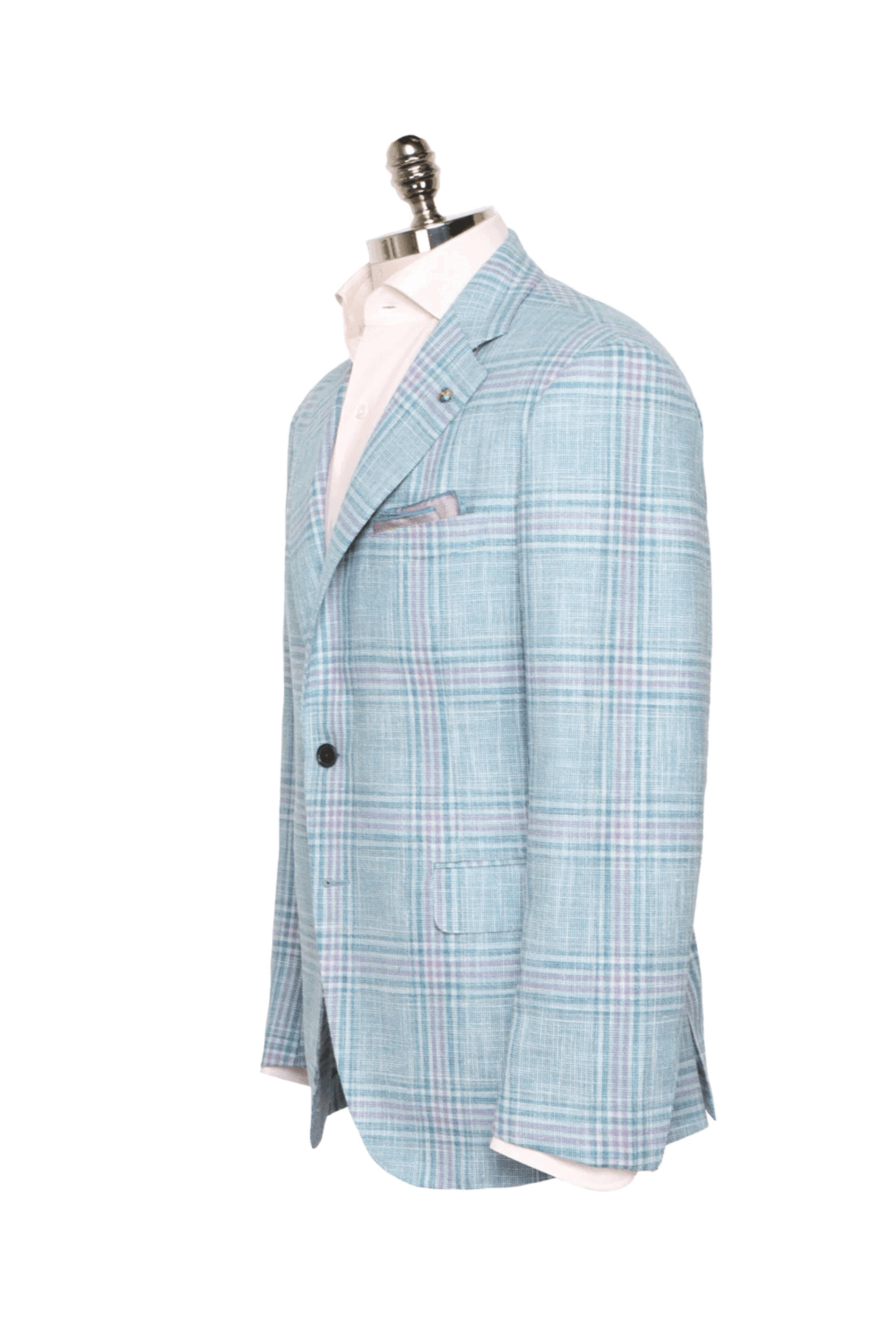 Belvest - Blue & Lavender Plaid Sportcoat