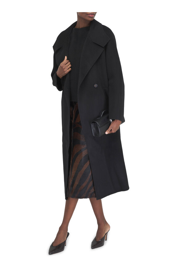 Veronica Beard Rochelle Espresso Embossed Leather Mule, 75mm - view 2