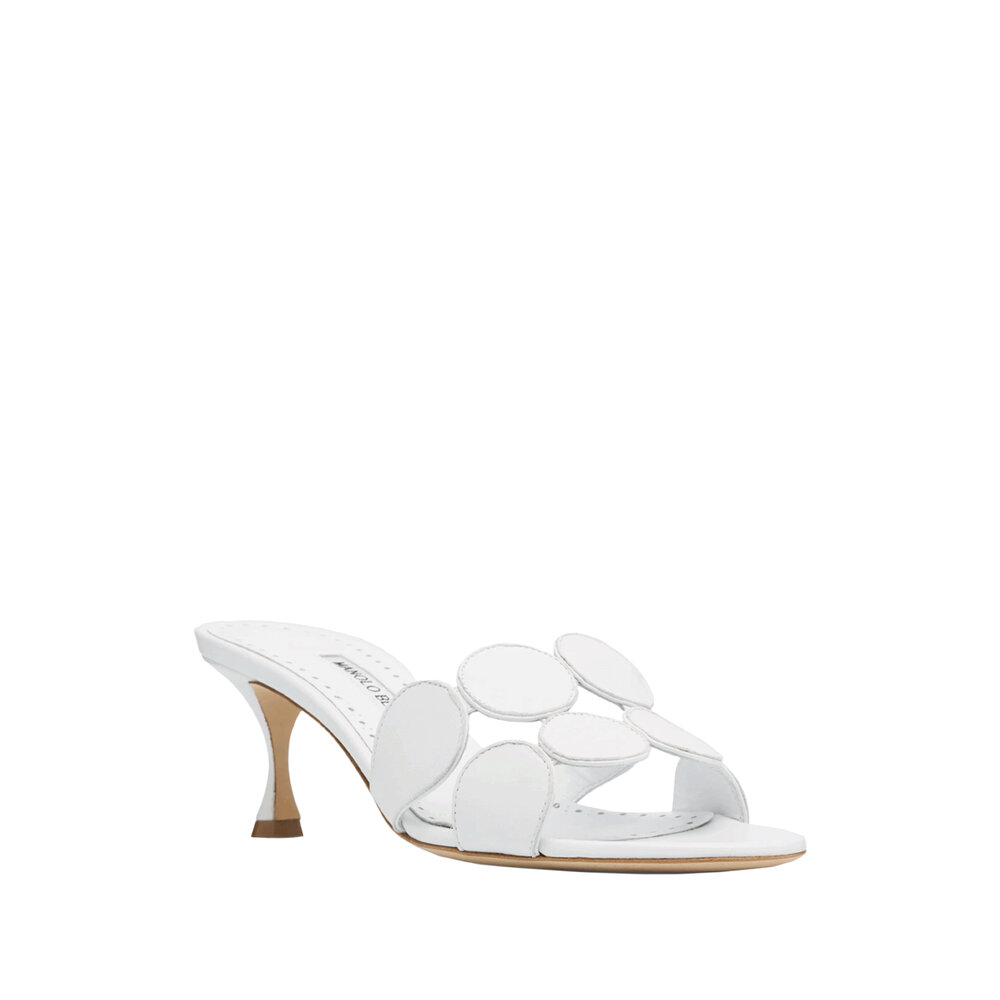 5cm＆7cmヒール●MANOLO BLAHNIK●超レアミュール●4種類 Manolo Blahnik Gibsli Bridal Mone 70MM Embellished Slingback