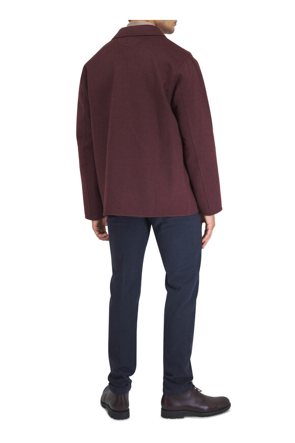 Marco Pescarolo Nerano Navy Blue Cotton & Silk Five Pocket Pant - view 3