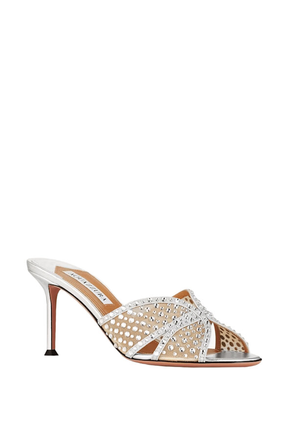 【VALENTINO GARAVANI】レザープラスターキャスターミュール Valentino Garavani Plaster Caster Slipper in Desert Sand | FWRD