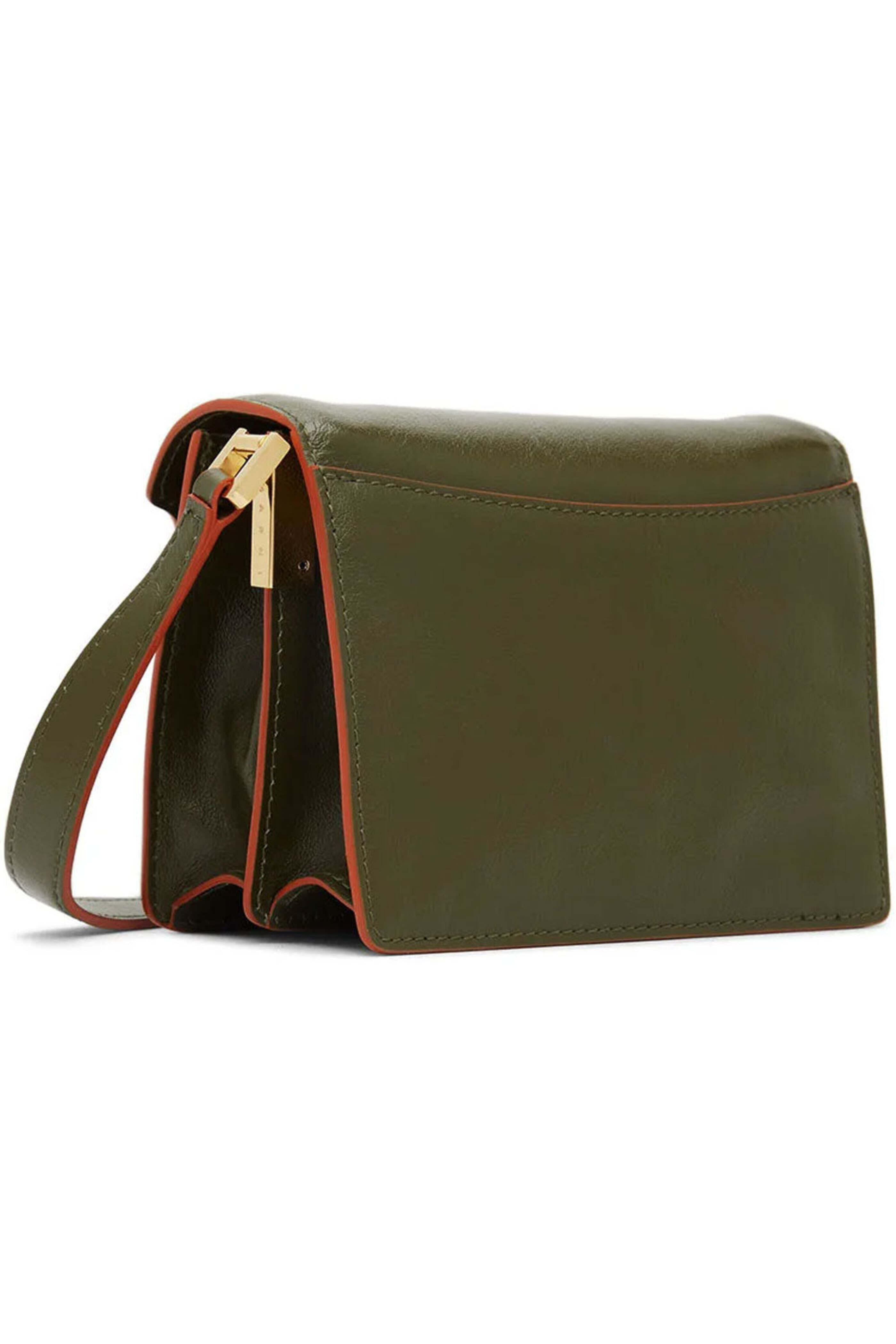 Marni - Mini Soft Trunk Shoulder Bag in Khaki | Mitchell Stores