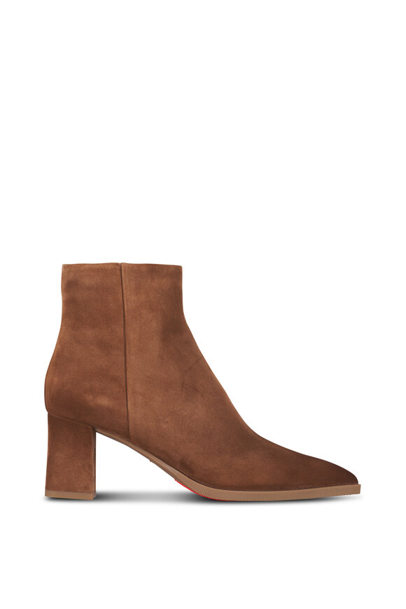 Santoni Estel Brown Suede Boot, 65mm - view 3