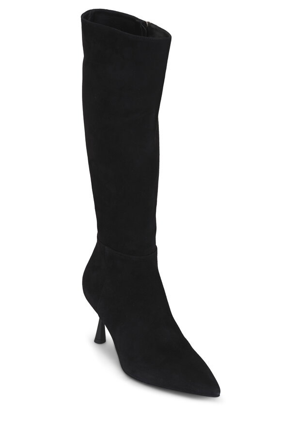 AGL Ide Black Suede Tall Boot