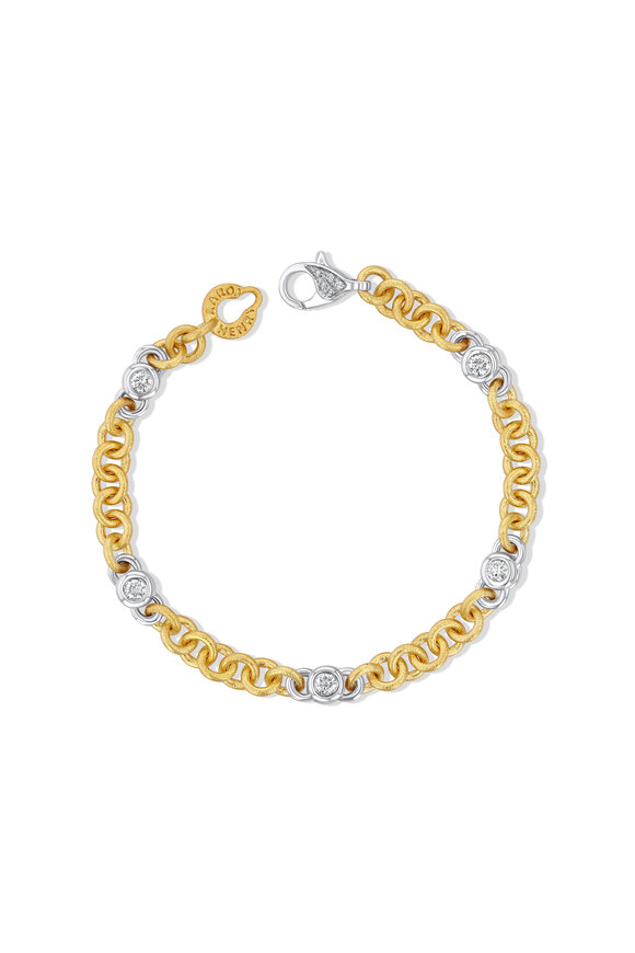 Aaron Henry 18k Gold Small Round Celebration Bracelet