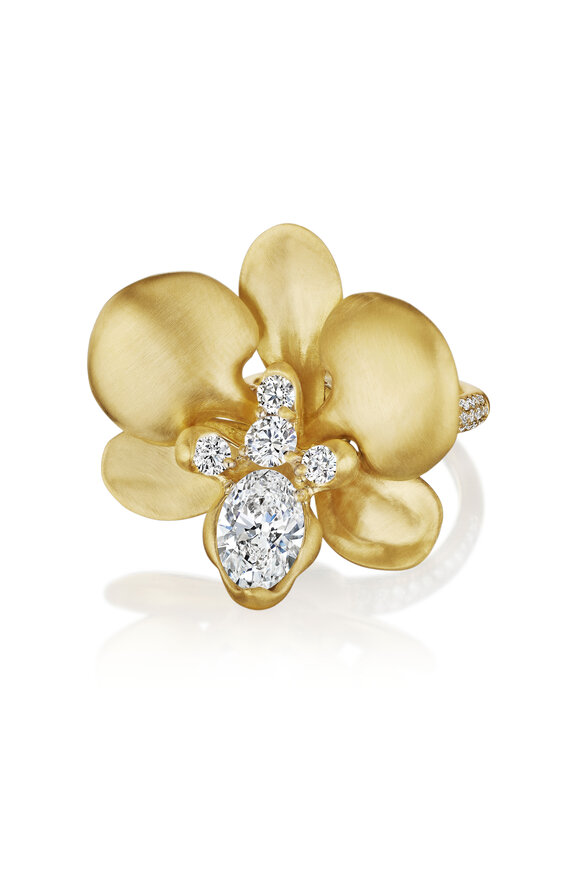 Susan Gordon Jewelry Convertible Orchid Ring & Necklace