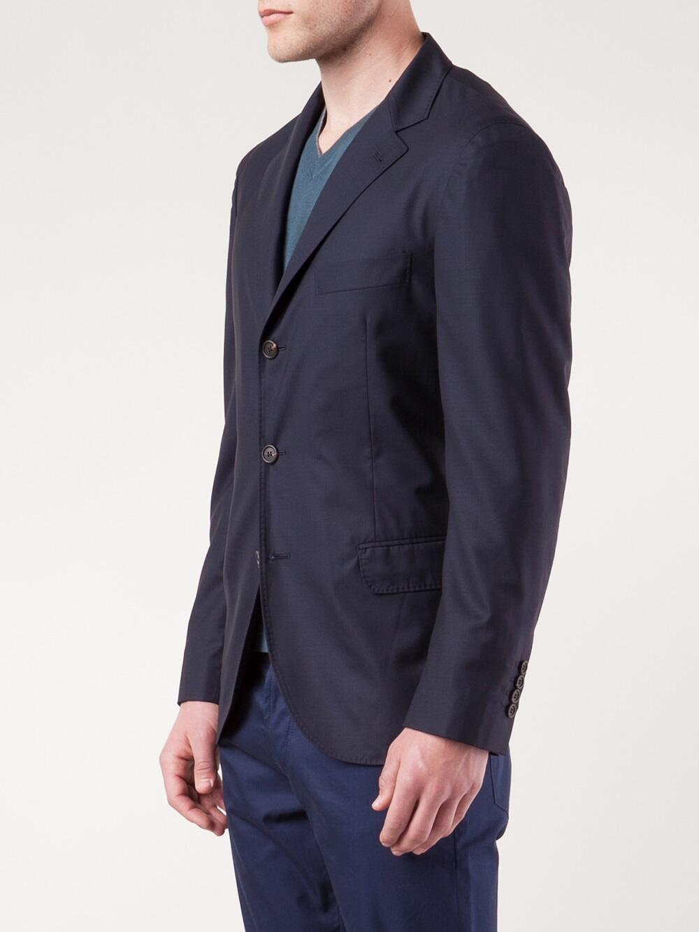 Brunello Cucinelli - Navy Blue Wool Sportcoat