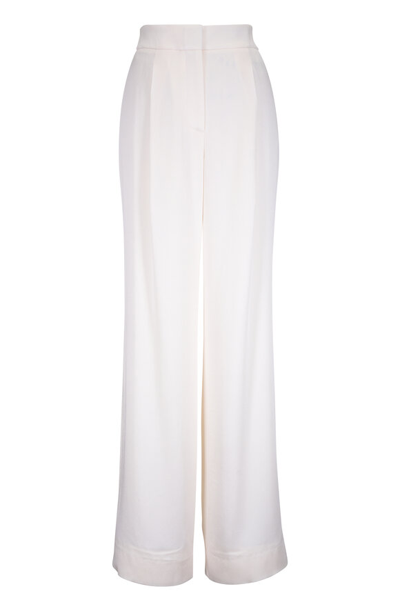 Veronica Beard Robinne Dove Wide-Leg Pant