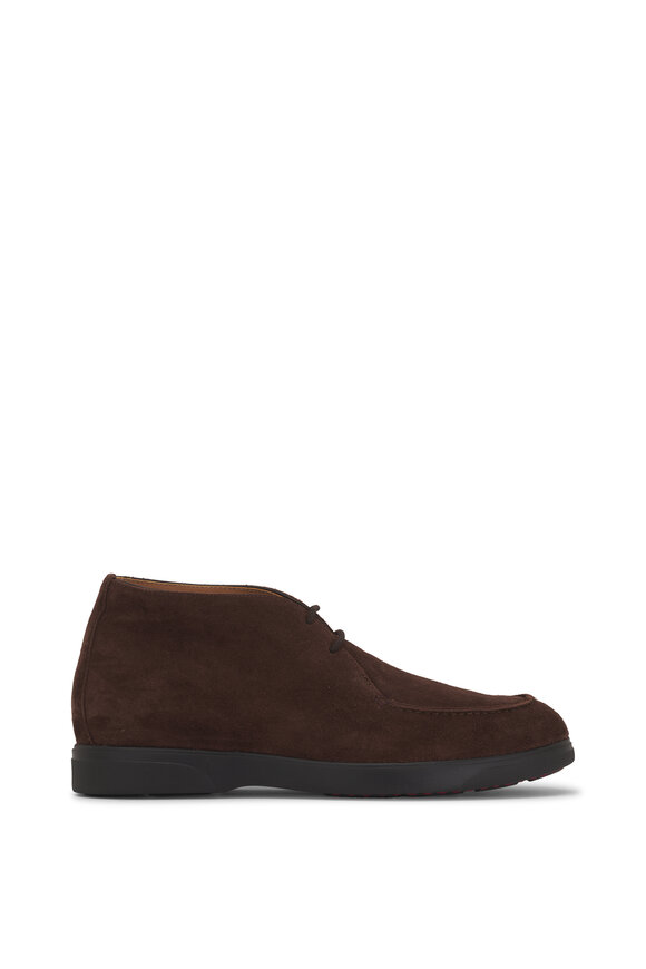 Kiton - Dark Brown Suede Chukka Boot