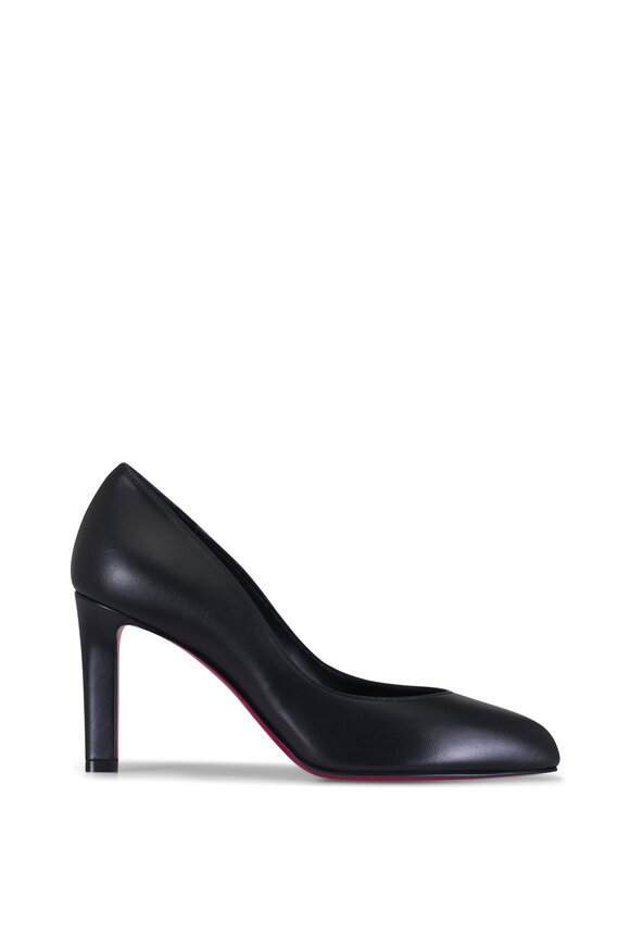 Christian Louboutin Fannylove Black Leather Pump, 85mm - view 3