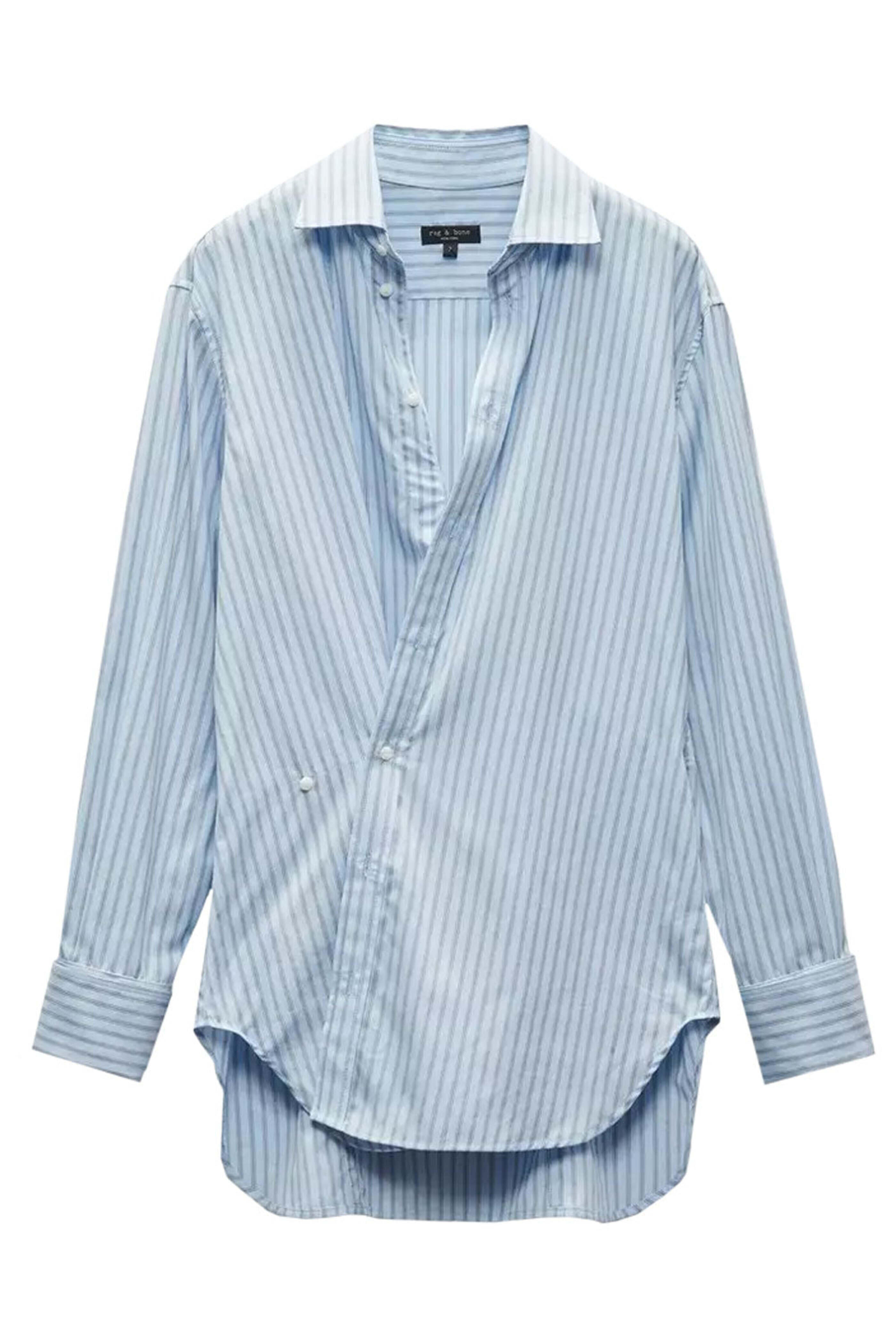 Rag & Bone - Cool Blue Indiana Stripe Shirt
