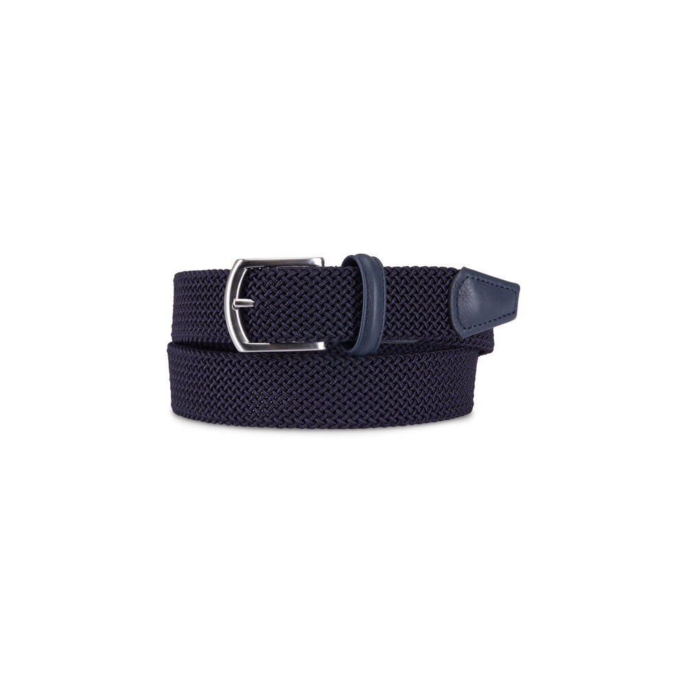 Anderson's - Navy & Gray Braided Belt