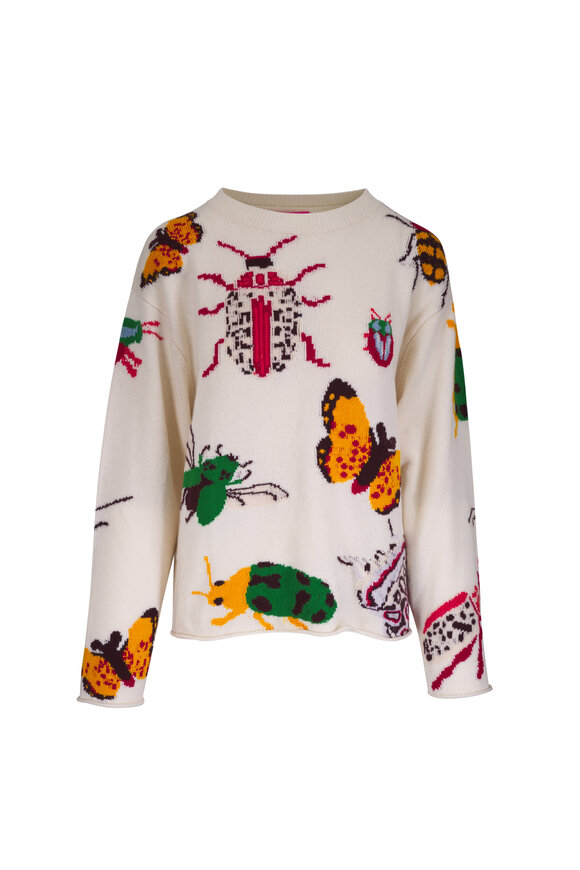 The Elder Statesman Buggy Multicolor Cashmere Sweater